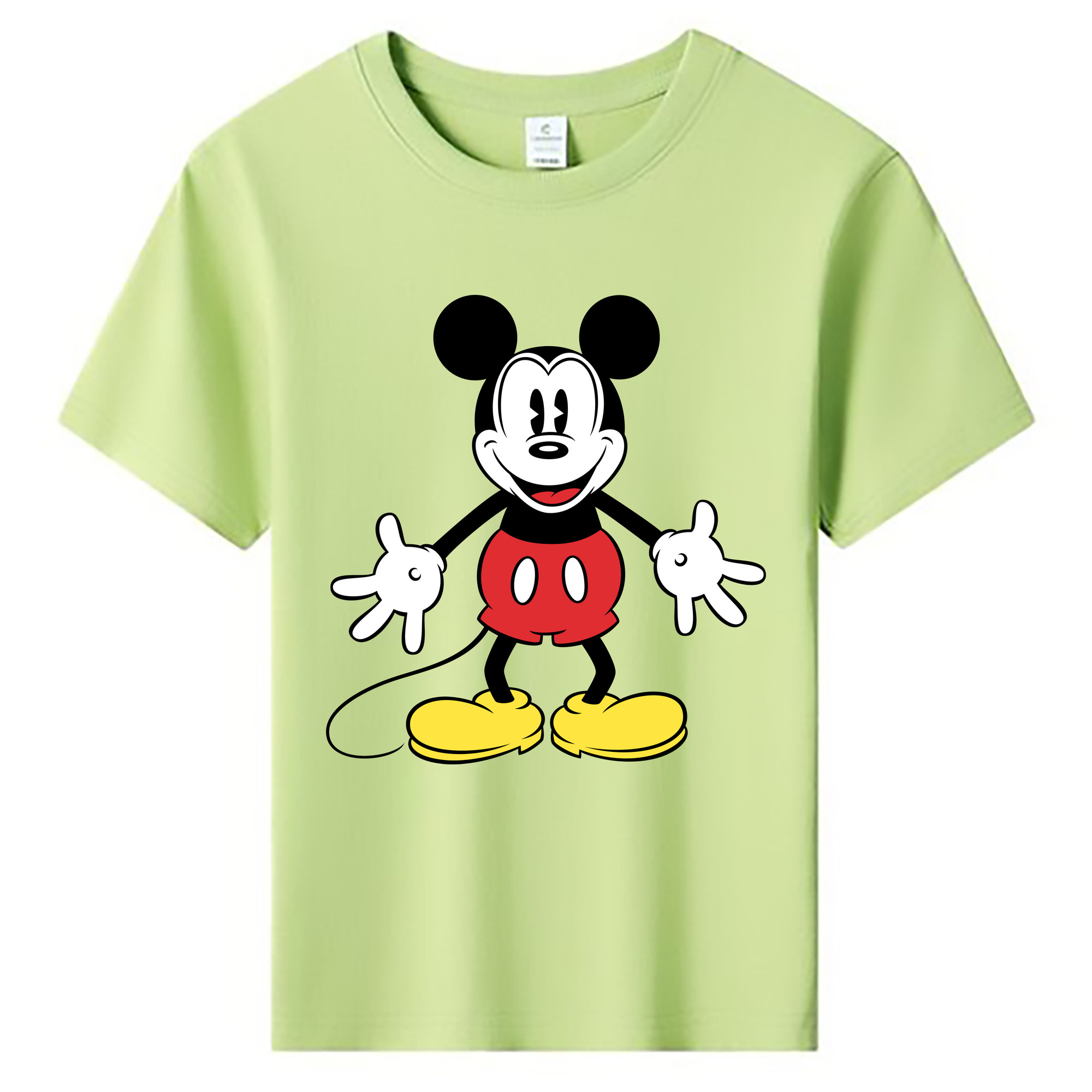 ミッキーマウス Mickey Mouse 綿100％キッズTシャツ（フロントプリント）